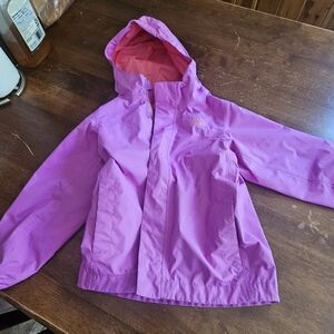 The North Face Kids' Pink Hooded Rain Jacket 4T